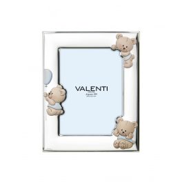 VALENTI - Ezüstözött gyermek képkeret 13 x 18 cm
