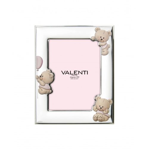 VALENTI - Ezüstözött gyermek képkeret 13 x 18 cm