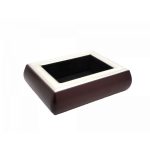 GBG - EZÜSTÖZÖTT FA ÉKSZERDOBOZ DÍSZTETŐVEL