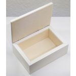 Ezüstözött ékszerdoboz: 5 x 9 x 13 cm