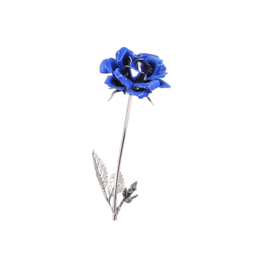 Ezüst rózsa kék színű - 40 cm