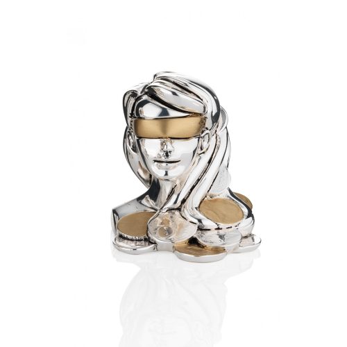 VALENTI - Ezüstözött vakszerencse szobor