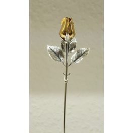 Ezüst - rózsa - aranyozott  17cm