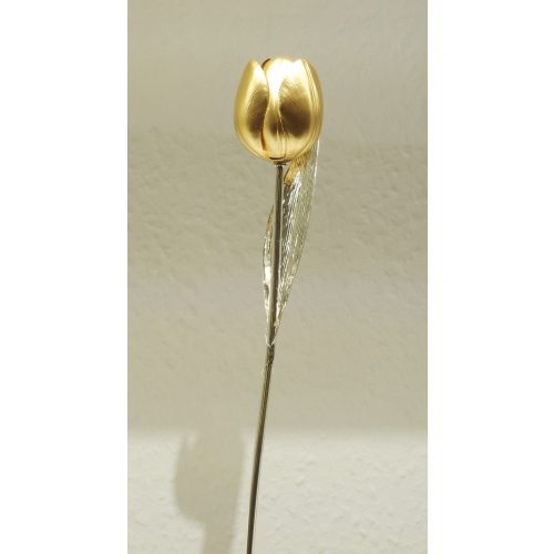 Ezüst - Tulipán -aranyozott  23cm