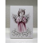 Kézzel festett angyalka kép