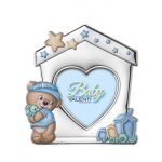 Valenti- ezüstözött gyermek képkeret 12x12 cm