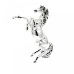 Valenti ezüstözött dekor - ló 